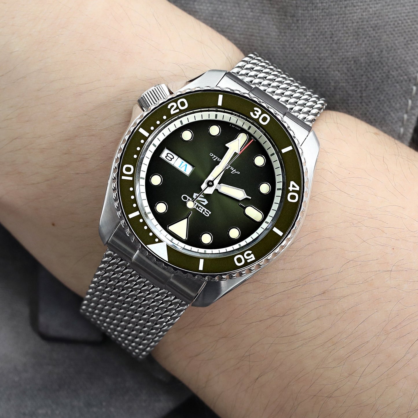 Seiko 5 Sports SRPD75K1/ SBSA019 Khaki Suits Style