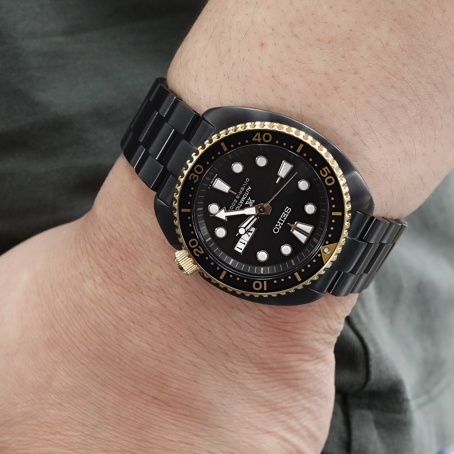 Seiko Watch Prospex Black Series Limited Edition New Turtle SRPC49K1