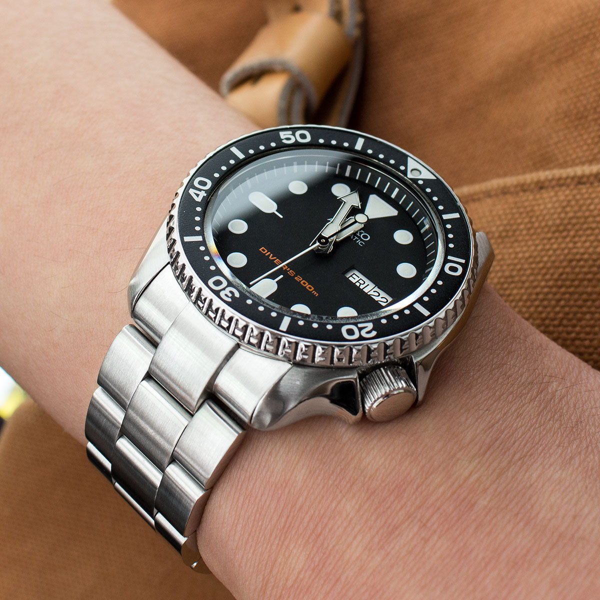 22mm Super-O Boyer for SKX007, Diver B (20mm clasp)