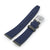 20mm, 21mm or 22mm Strong Texture Woven Nylon Military Grey Watch Strap, Brushed