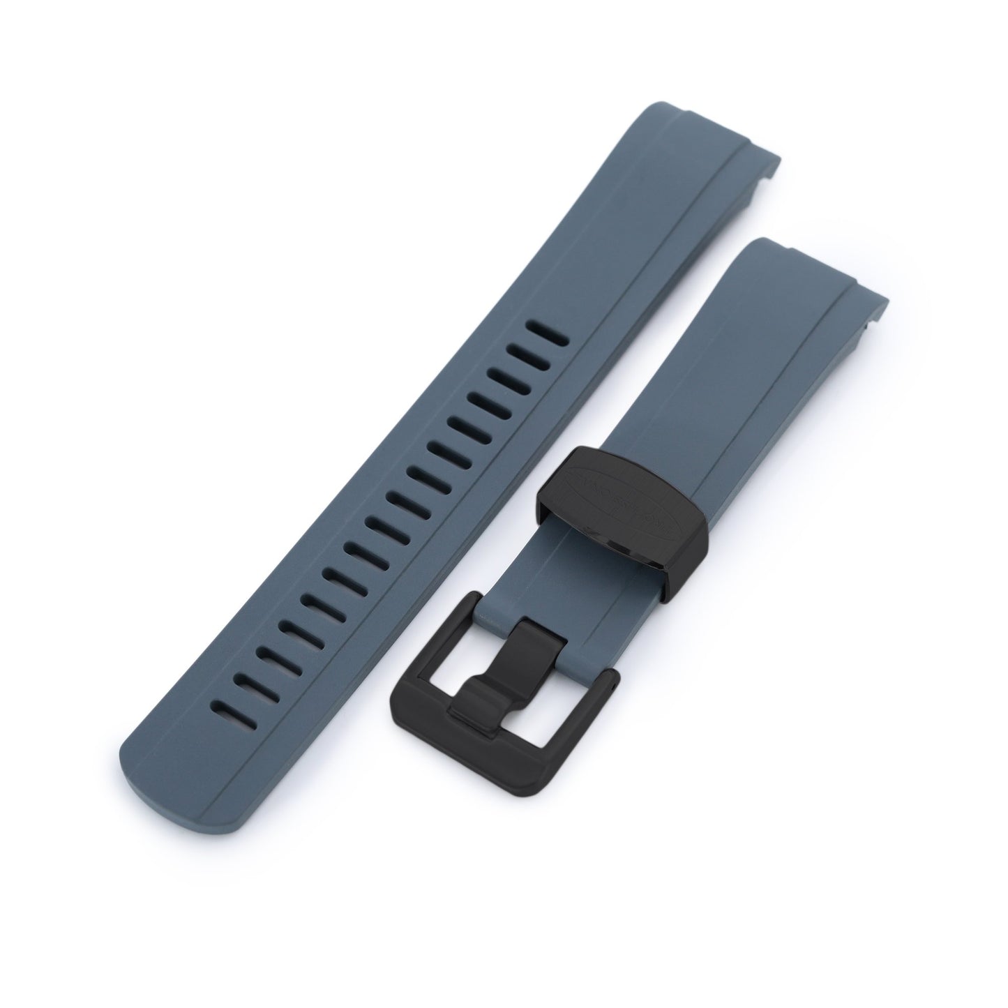 Seiko SKX007 Mod Fitted Curved End Lug Rubber Watch Band |Crafter Blue