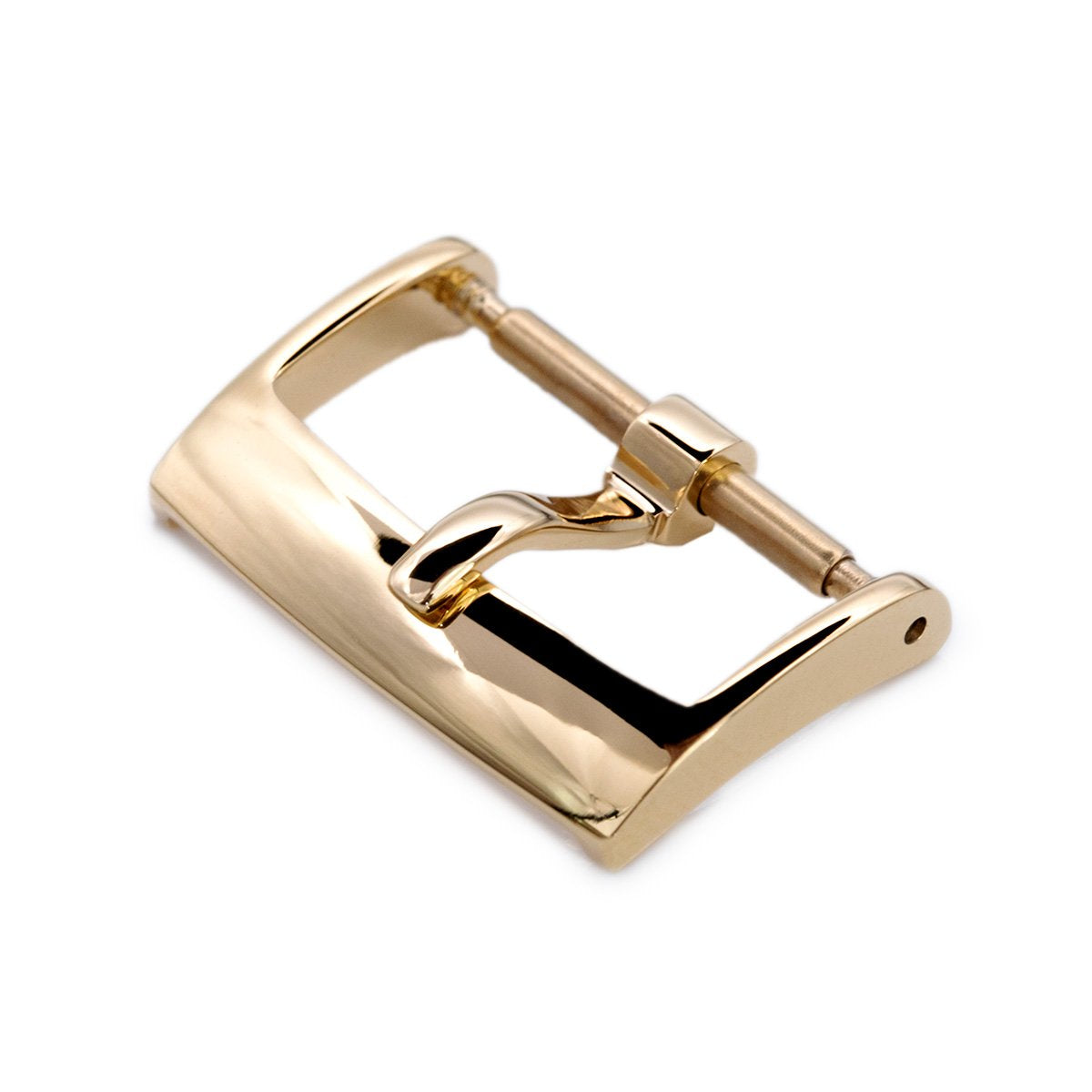 16mm, 18mm Solid 316L Stainless Steel Classic 2mm-Tongue Buckle, IP Gold