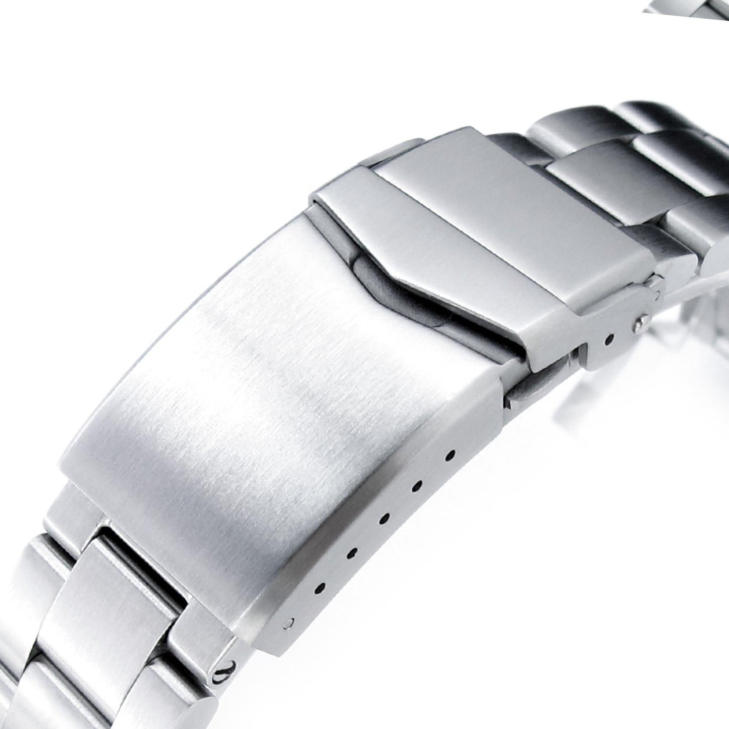 Super-O Boyer for Seiko MM300 Prospex Marinemaster V-Clasp, Brushed