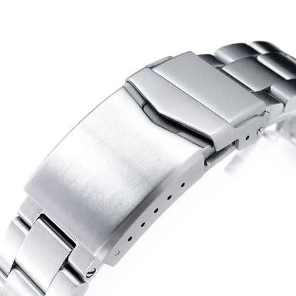 20mm Super-O Boyer 316L Stainless Steel Watch Bracelet for Seiko Mini Turtles SRPC35, V-Clasp, Brushed