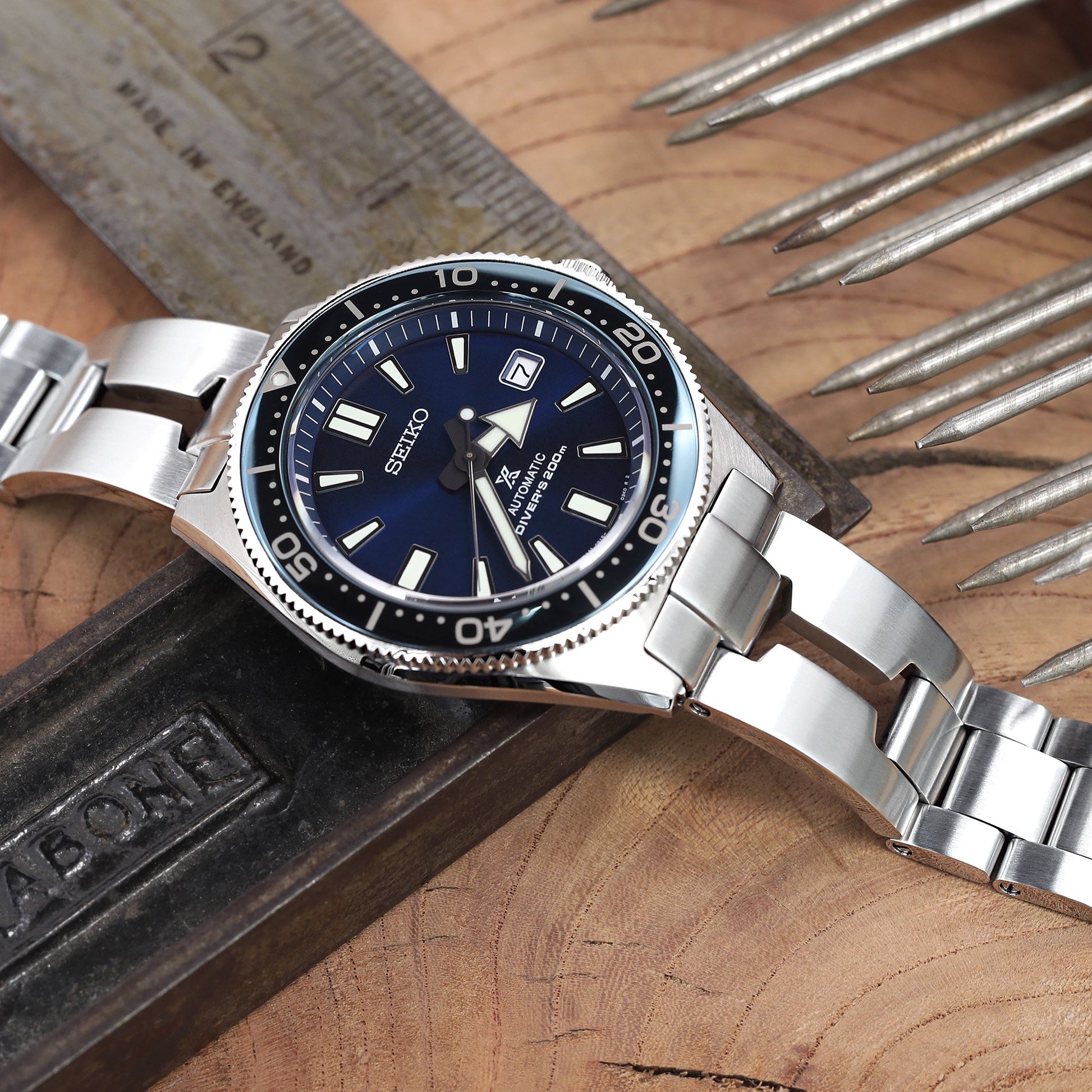 Seiko Prospex SPB053J1 (SBDC053) Blue Dial Automatic Watch Re-edition of 62MAS