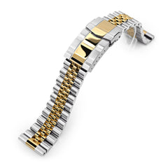 22mm Super-J Louis Straight End Two Tone IP Gold with 2T SUB Clasp