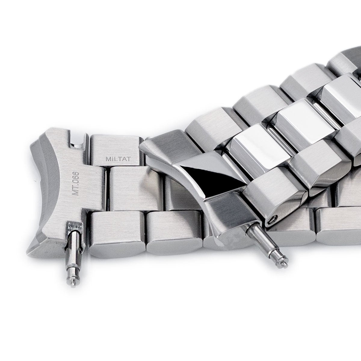 Hexad for Seiko Samurai SRPB51, Brushed & Polished SUB Clasp