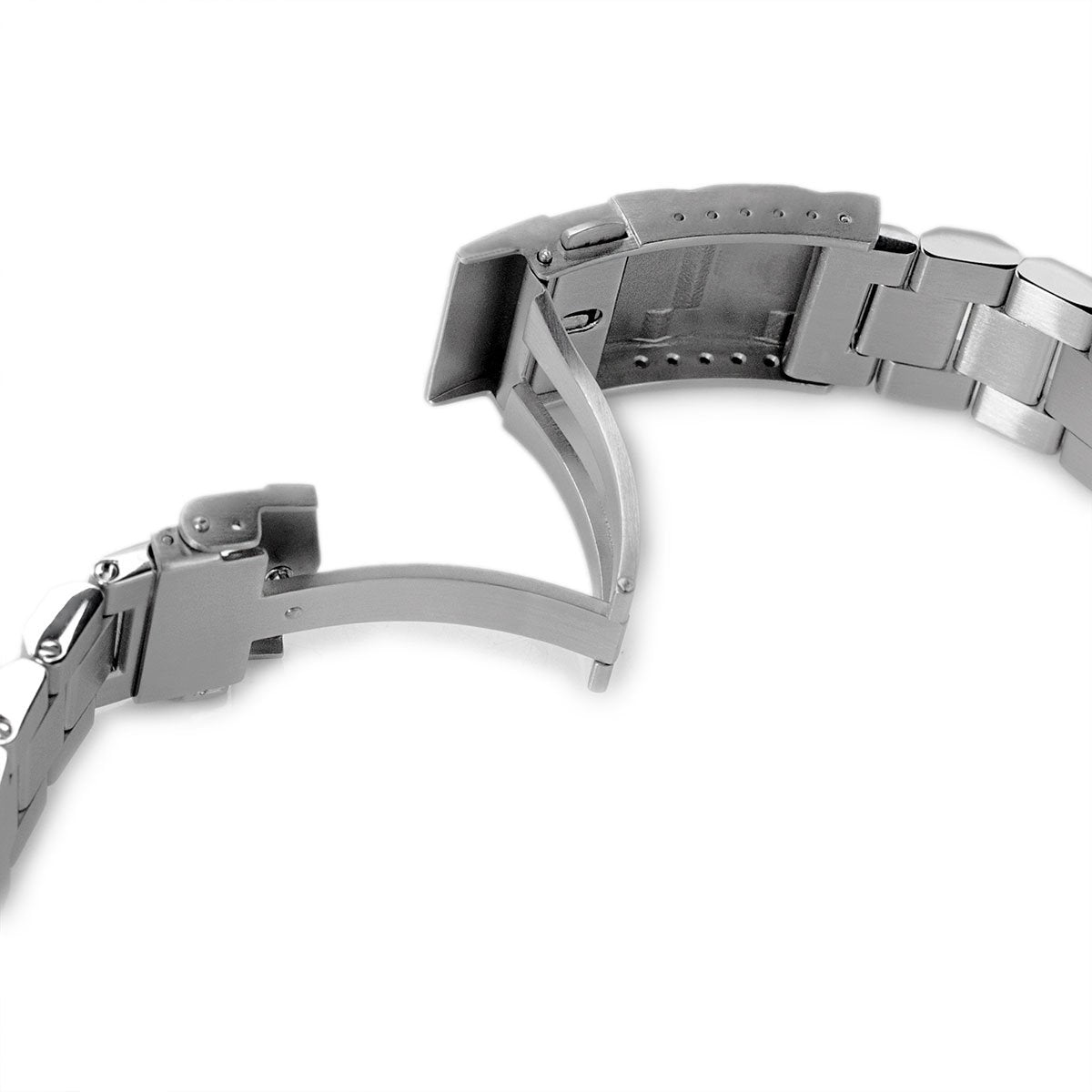 Hexad for Seiko Samurai SRPB51, Brushed & Polished SUB Clasp