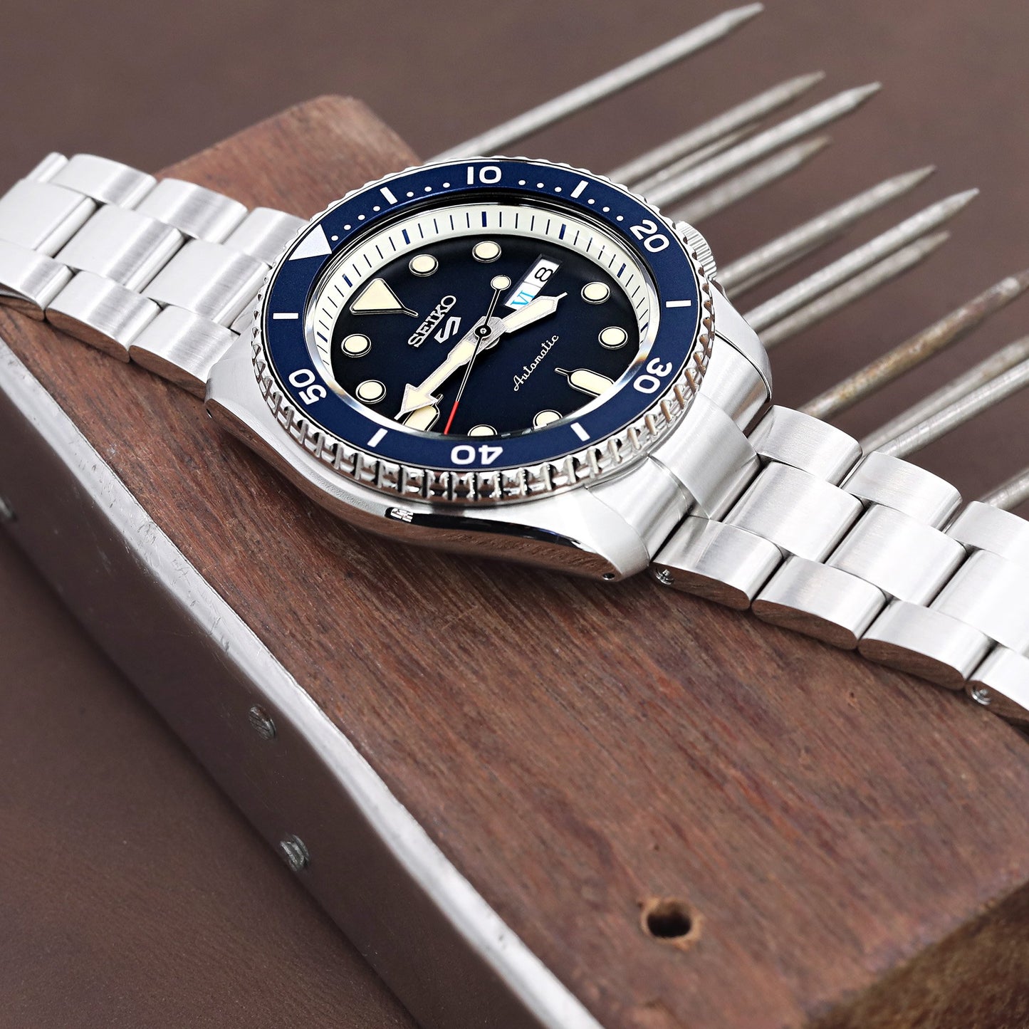 Seiko 5 Sports SRPD71K2 Blue Suits Style new Cal. 4R36