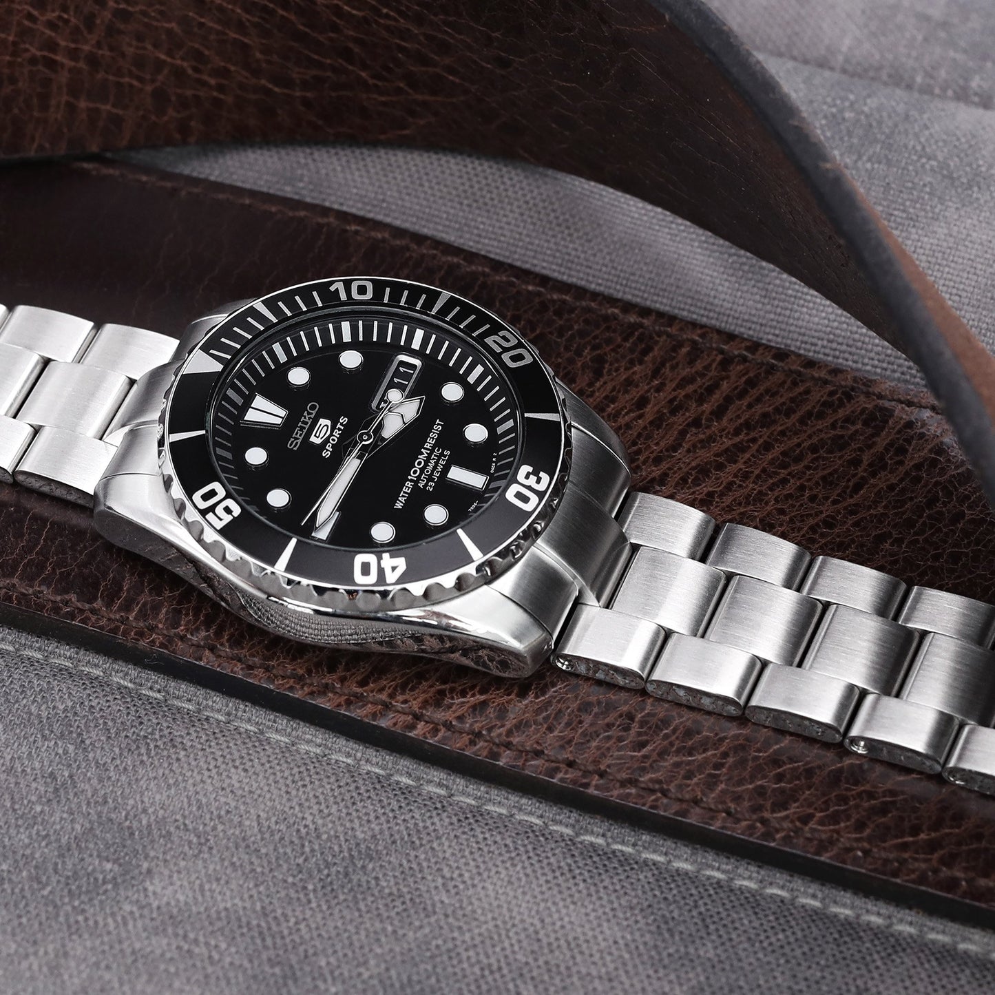 Super-O Boyer for Seiko Sea Urchin, Brushed