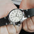 MiLTAT Q.R. Dark Grey Horween Leather Watch Band, Grey St.