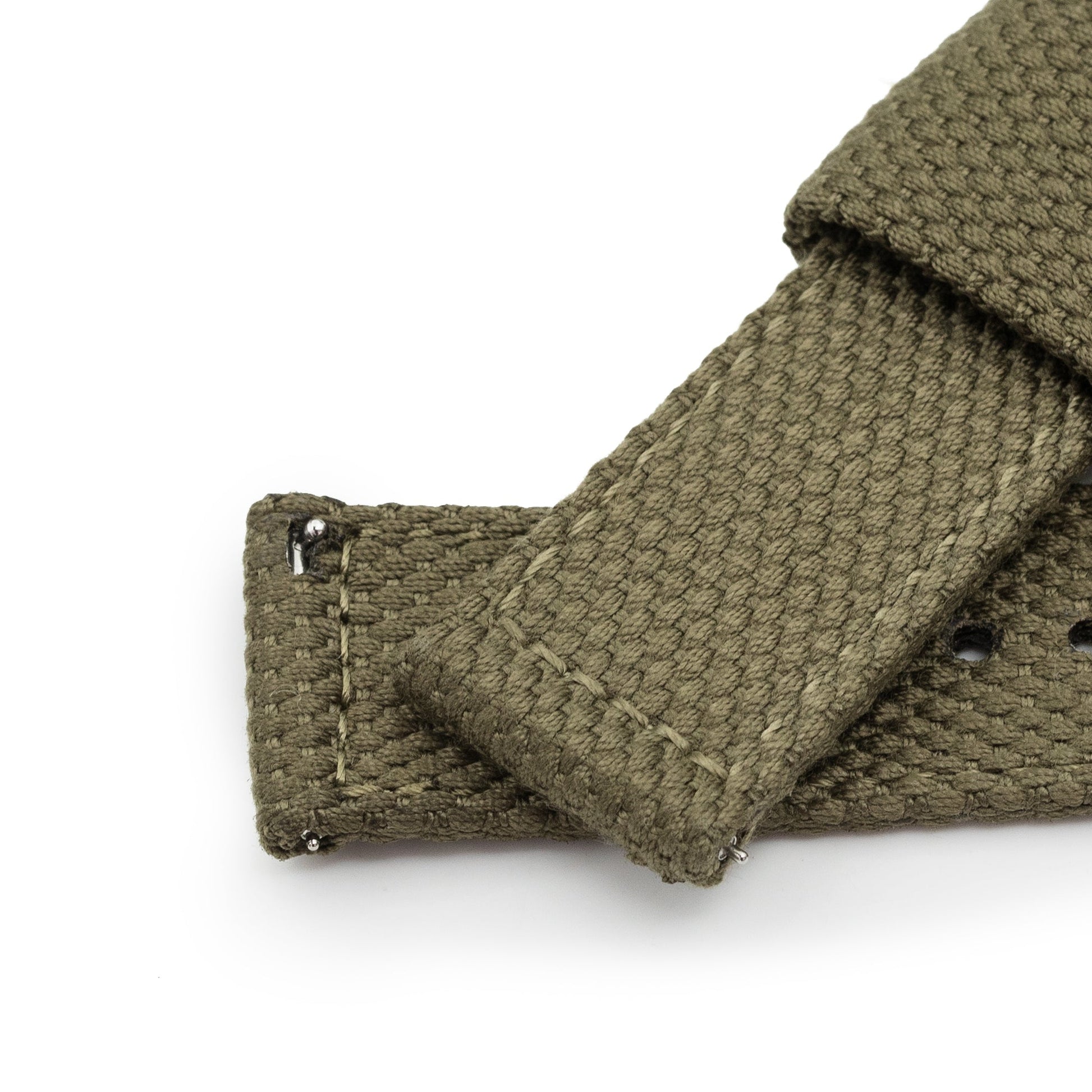 Military Green Premium Nylon Honeycomb Weave Quick release Watch Strap