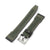 Charcoal Black Alcantara Fabric Quick Release Watch Band, Beige Stitching, 20mm, 21mm or 22mm
