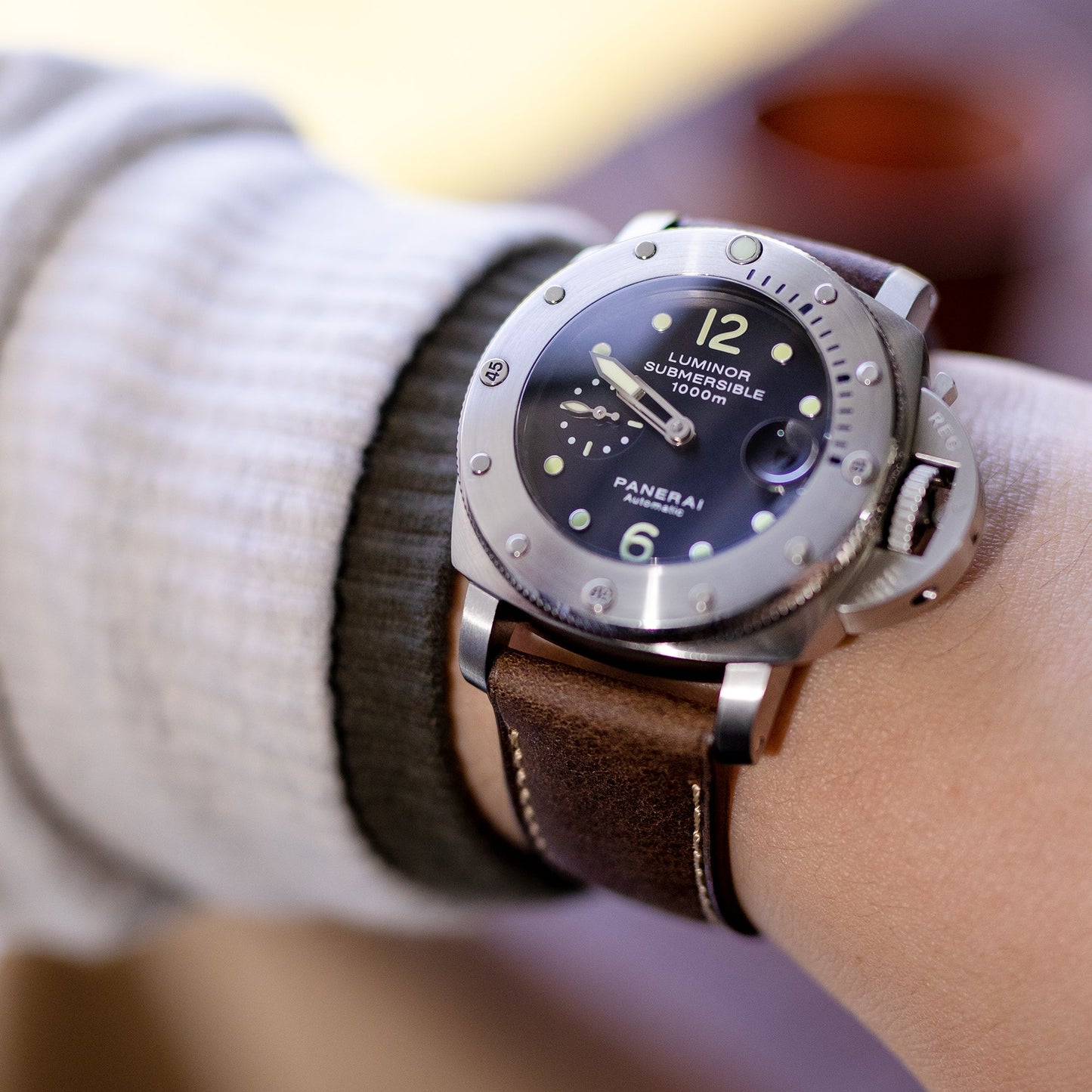 Panerai Luminor Submersible 44mm Steel Mens Watch PAM00243