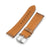 Pam Collection, Vintage Brown Horween Chromexcel Leather Watch Strap for Panerai, Beige Stitching