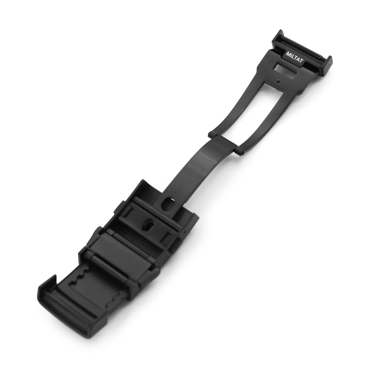 18mm 316L Stainless Steel Wetsuit Ratchet Buckle Button Control diver extension clasp, Diamond-like Carbon