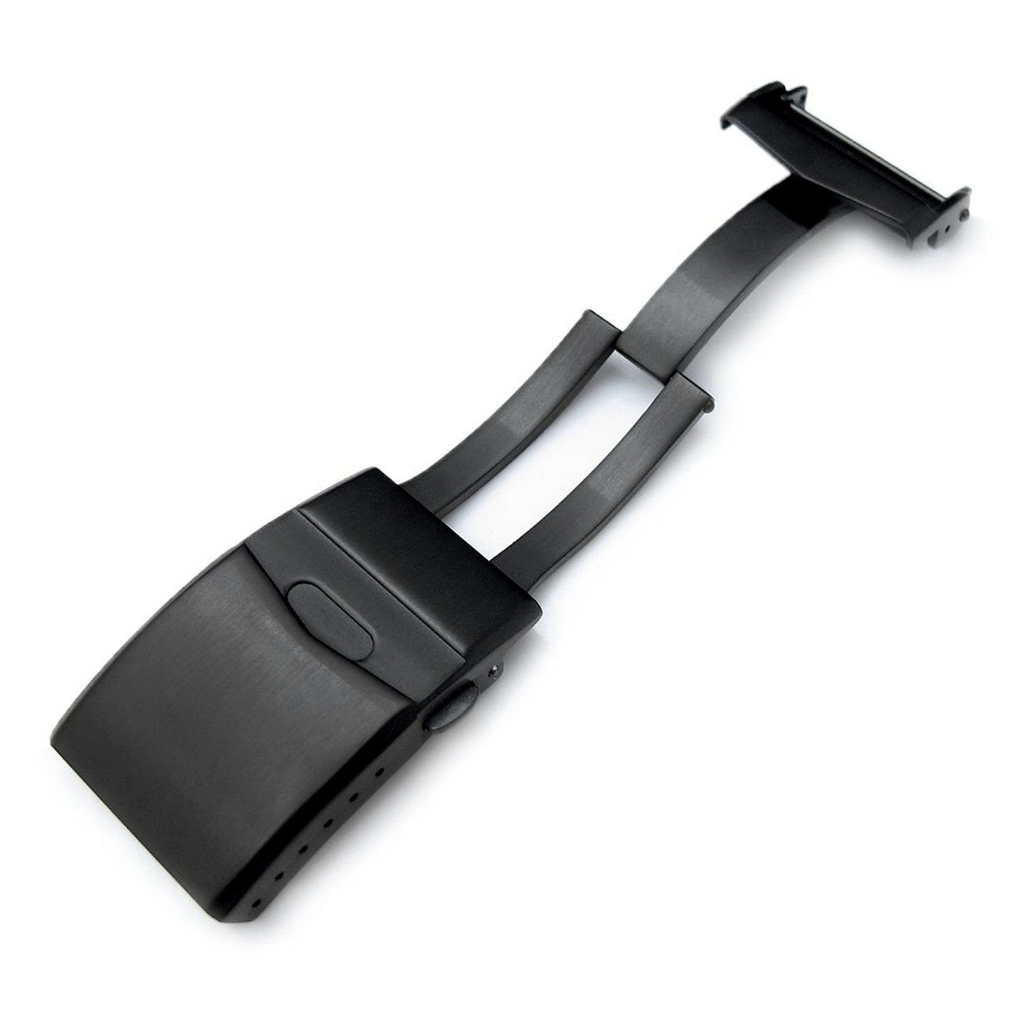 18mm Stainless Steel V Clasp, PVD Graphite Color