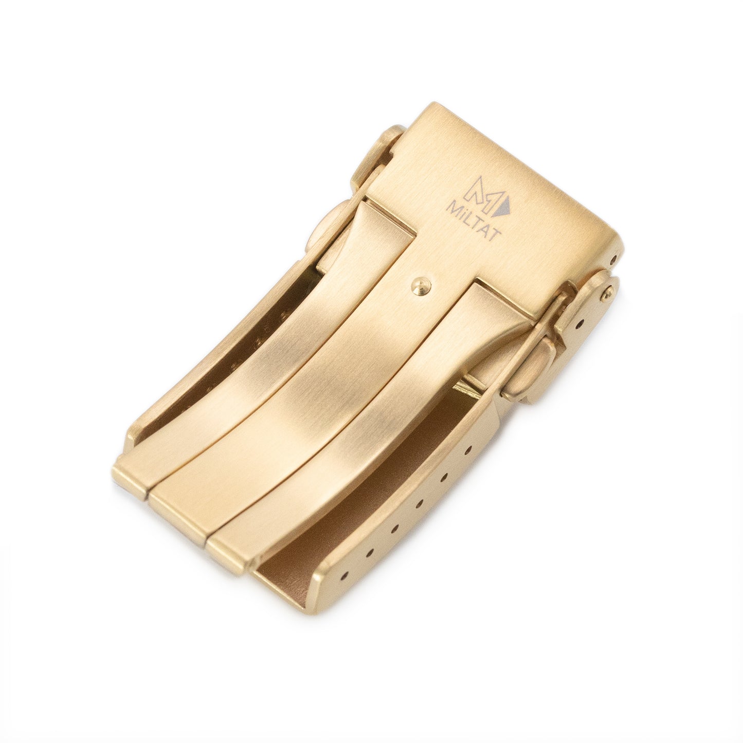 tainless Steel V Clasp, Brushed IP Gold