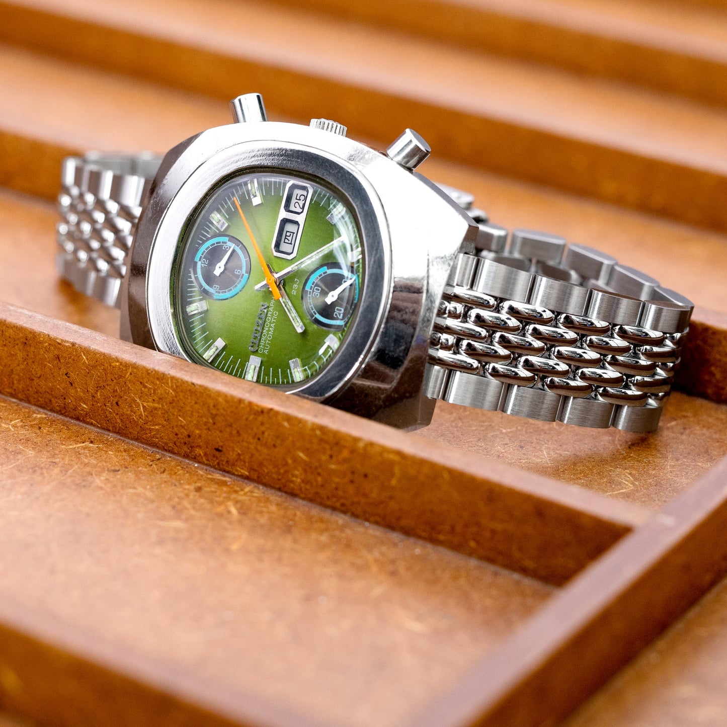 Citizen 8110 Green Chronograph