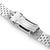 20mm Super-JUB II Watch Band for Seiko SSC813P1, 316L Stainless Steel Brushed V-Clasp
