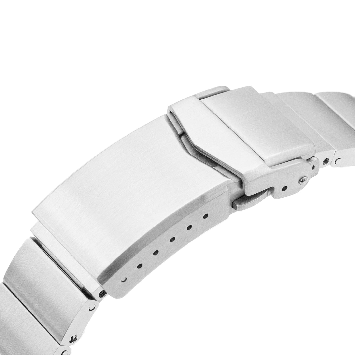 20mm Rollball version II Watch Band for Seiko SSC813P1, 316L Stainless Steel Brushed V-Clasp