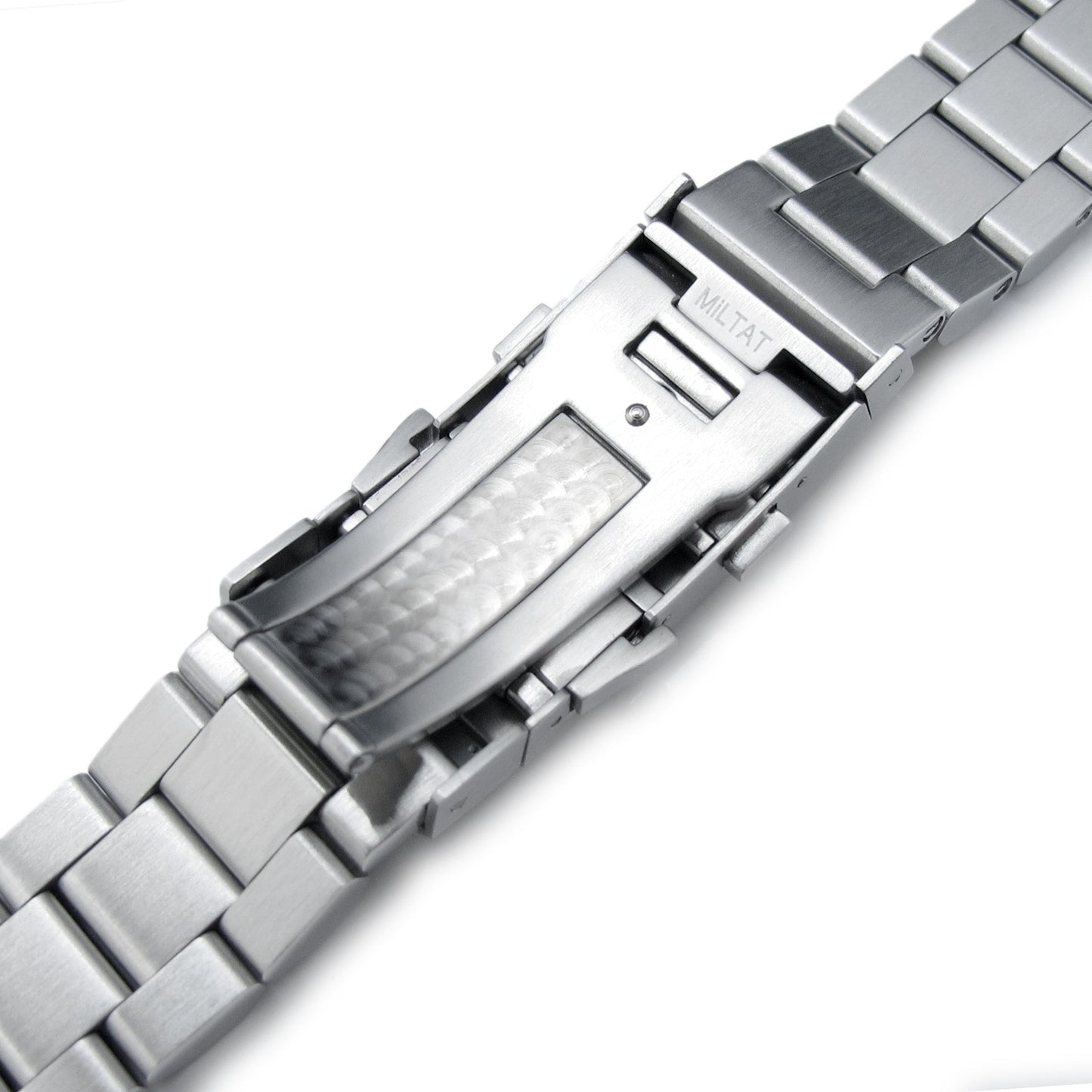 Hexad for Seiko MM300 Prospex Marinemaster Wetsuit Ratchet Clasp, Brushed