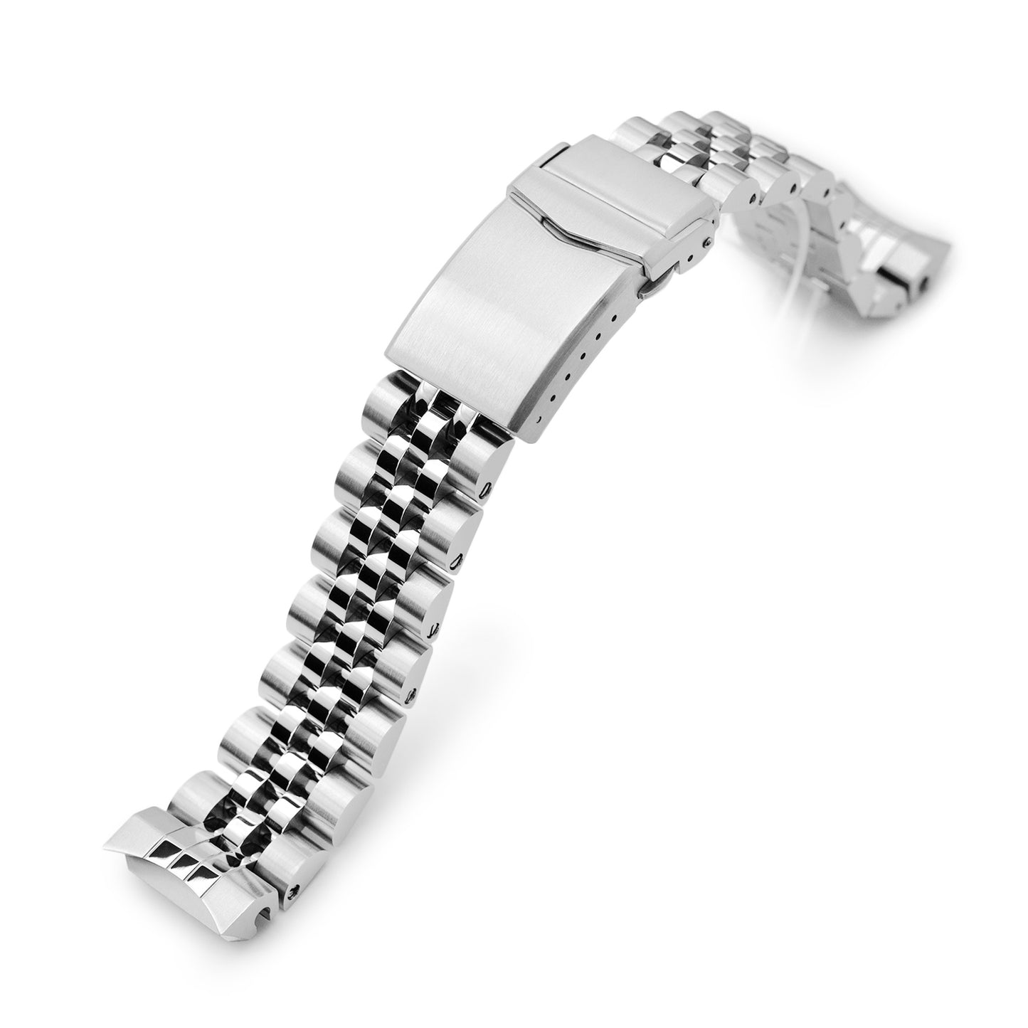 Angus-J Louis for Seiko MM300 Prospex Marinemaster V-Clasp, Brushed with Polished Center