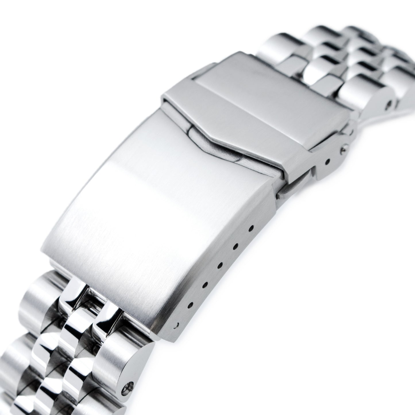 Angus-J Louis for Seiko MM300 Prospex Marinemaster V-Clasp, Brushed with Polished Center