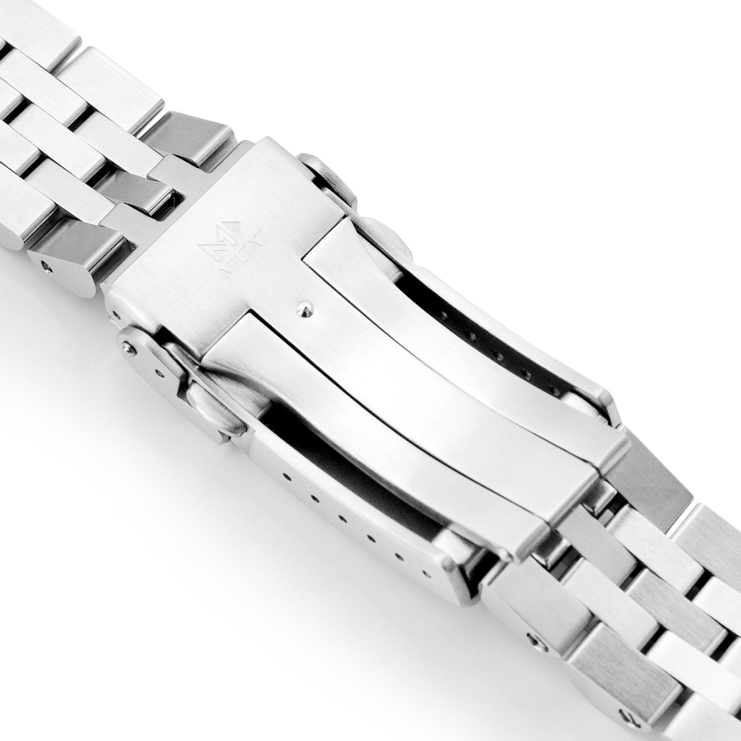 Angus-J Louis for Seiko MM300 Prospex Marinemaster V-Clasp, Brushed with Polished Center