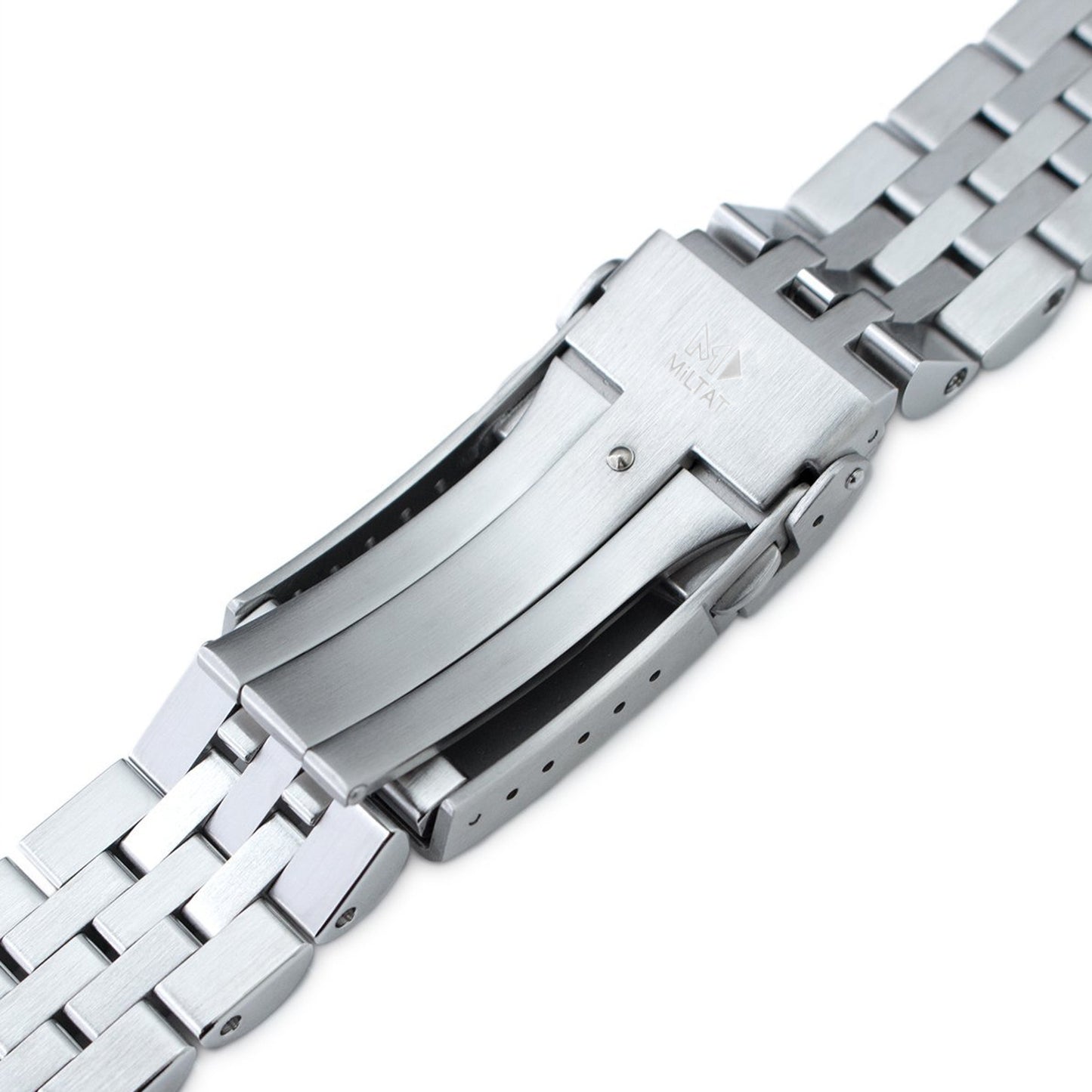 Angus-J Louis for Seiko Cocktail V-Clasp, Brushed with Polished Center
