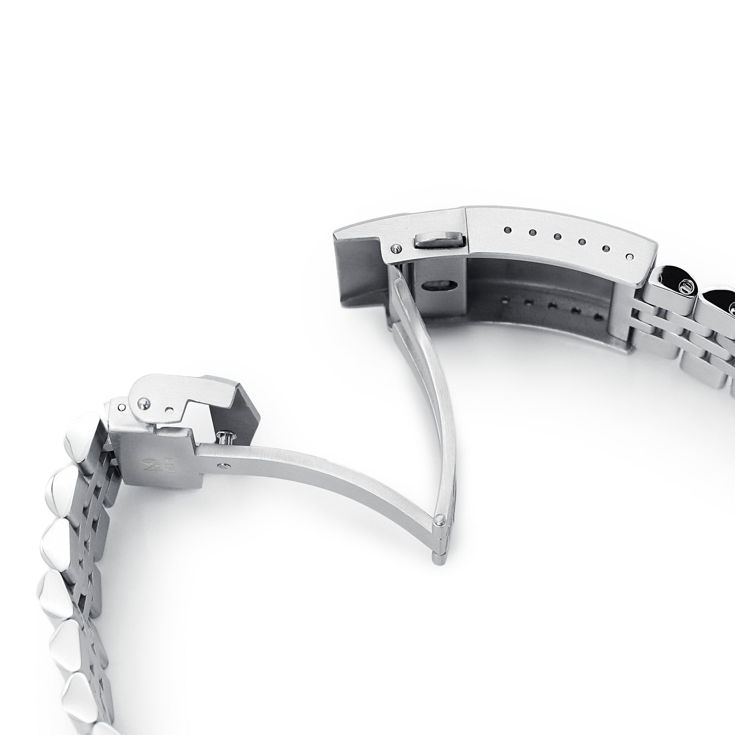 Super-J Louis JUB for Seiko 5 Sports 40mm V-Clasp, Brushed with Polished Center
