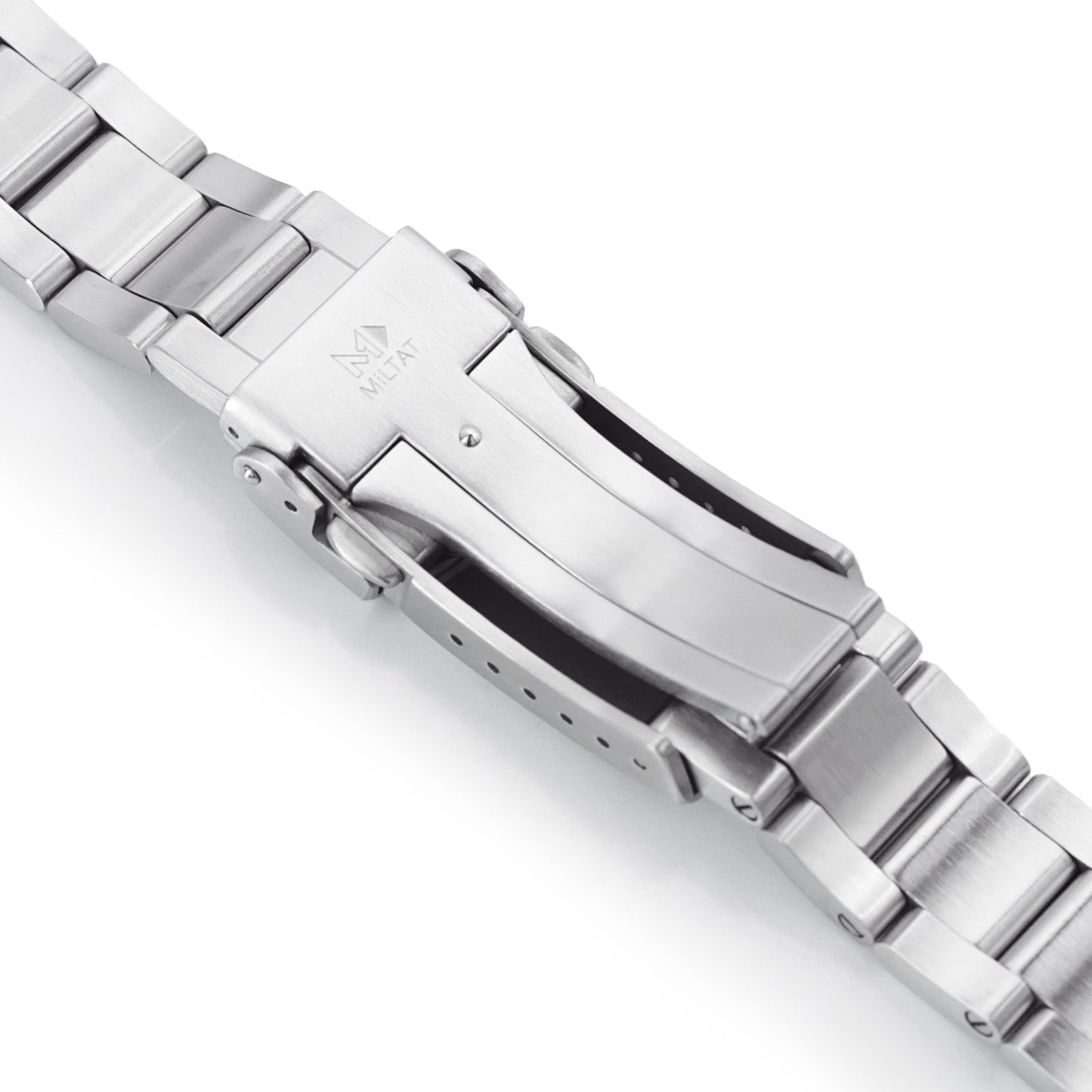 20mm Super-O Boyer Watch Band for Seiko Cocktail SSA345, 316L Stainless Steel Brushed and Polished V-Clasp