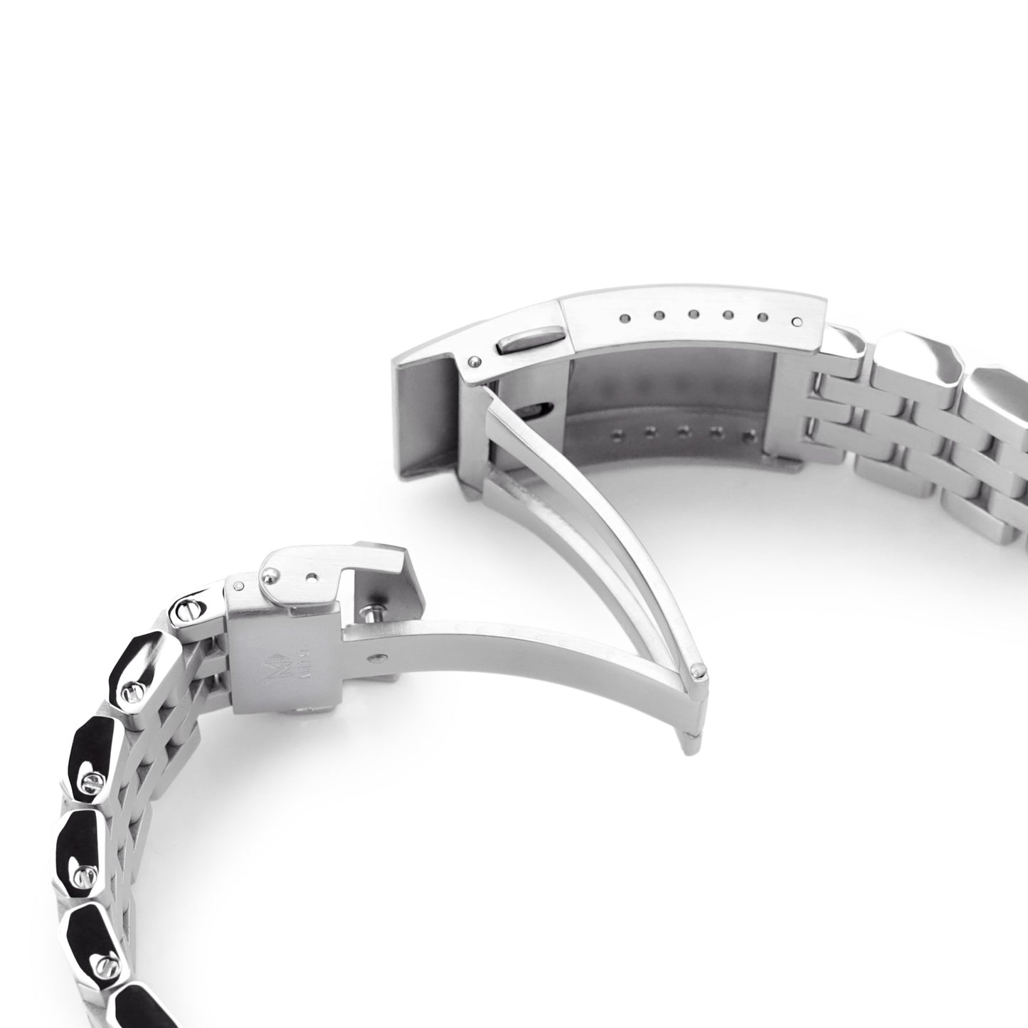 Super Engineer II for Seiko MM300 Prospex Marinemaster V-Clasp, Brushed