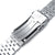 22mm Super-J Louis (B113) Watch Band for Seiko 5 Sports 42.5mm, 316L Stainless Steel Brushed V-Clasp