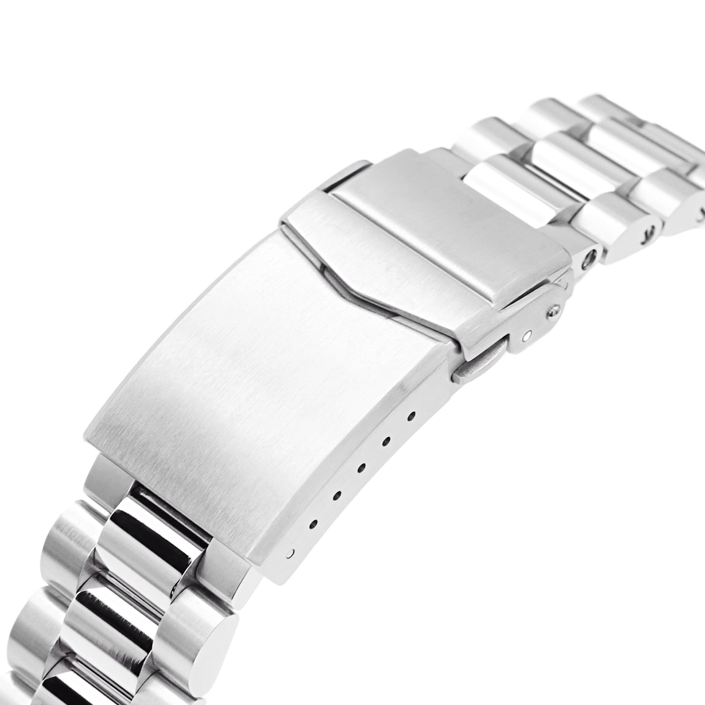 22mm Endmill Watch Band for Seiko new Turtles SRP777, 316L Stainless Steel Brushed and Polished V-Clasp