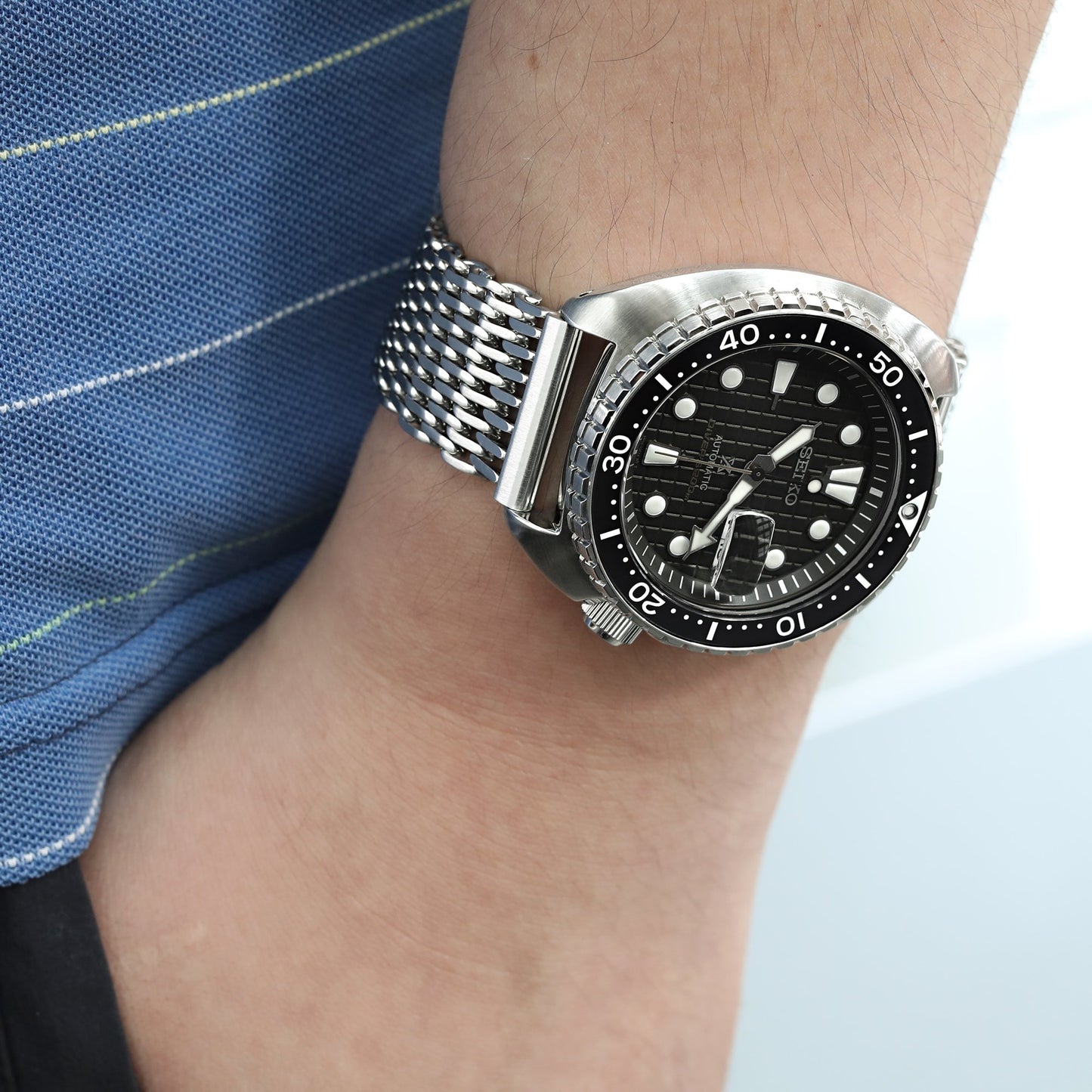 Seiko King Turtle Prospex SRPE05K1 Green Diver Ceramic Insert
