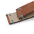 Q.R. 20mm Italian Handmade Brown Horse Leather Watch Band, One-piece V-clasp, Blue St.