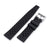 Quick Release Black Tropic Pro FKM rubber watch strap, 20mm or 22mm 