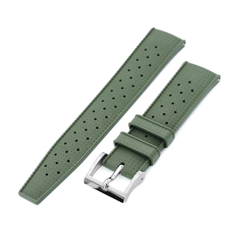 Military Green Tropic Pro FKM Quick Release rubber strap