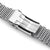 22mm Brushed Tapered Winghead "SHARK" Mesh watch band, V-Clasp