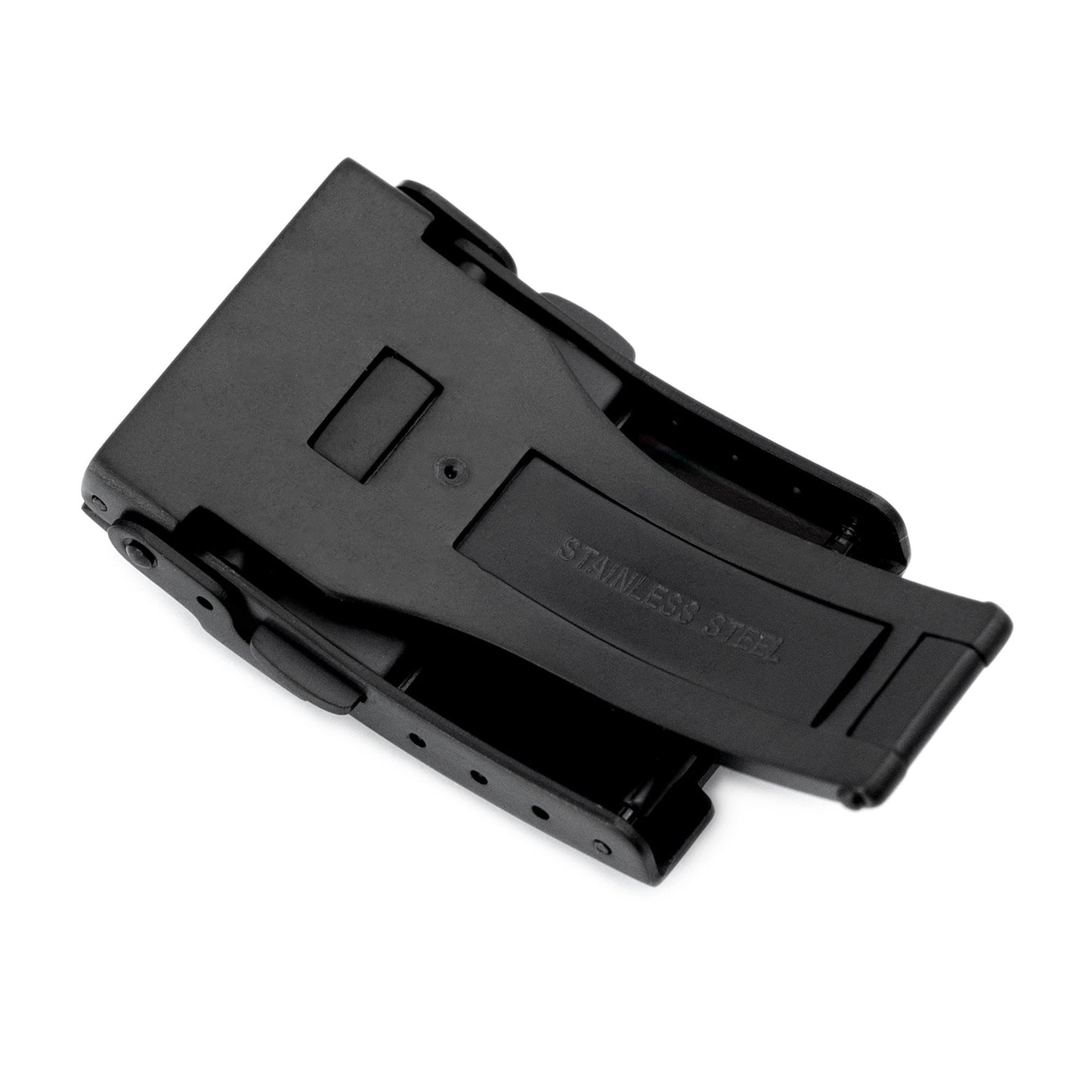 20mm PVD Black Stainless Steel Push Button Diver Clasp for Watch Band