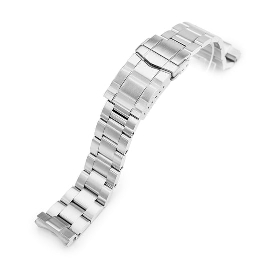 20mm Super-O Boyer 316L Stainless Steel Watch Band for Seiko SPB143 63Mas 40.5mm, Brushed SUB Clasp