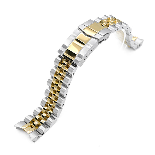 Angus-J Louis for Seiko Alpinist SARB017, SUB Clasp, Two Tone IP Gold