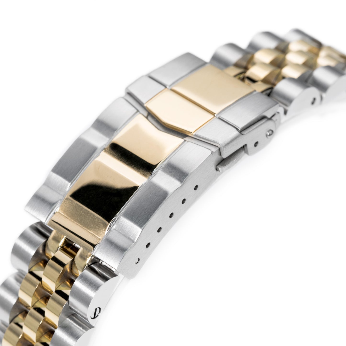 Angus-J Louis for Seiko Alpinist SARB017, SUB Clasp, Two Tone IP Gold