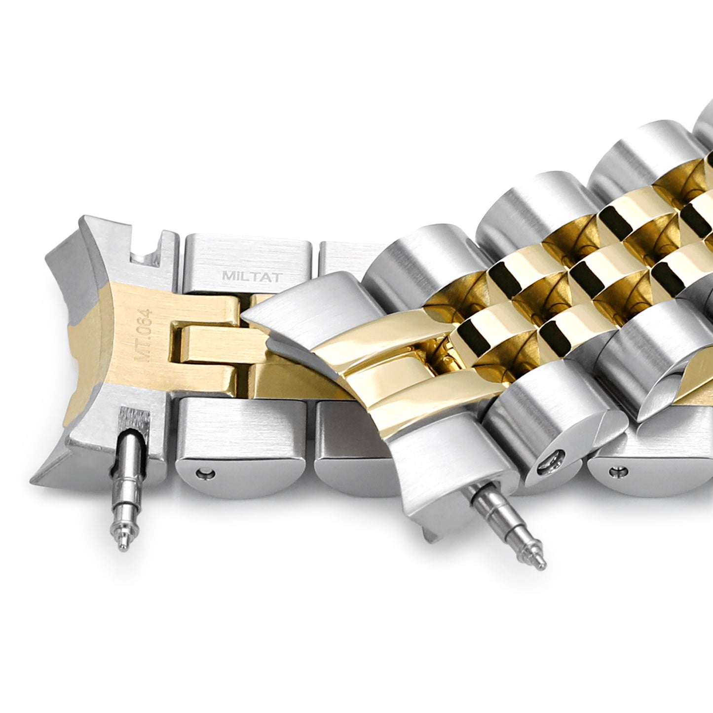 Angus-J Louis for Seiko Alpinist SARB017, SUB Clasp, Two Tone IP Gold