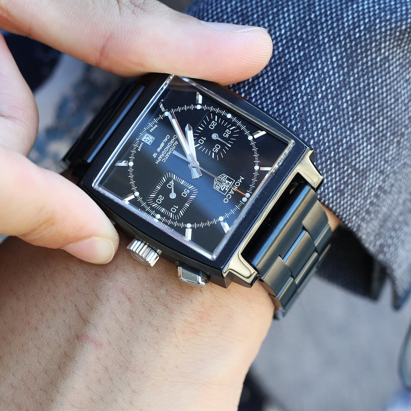TAG Heuer CAW211M.FC6324 Monaco Calibre 12 Automatic Chronograph Watch