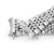 22mm Goma BOR 316L Stainless Steel Watch Band for Seiko 5, Brushed and Polished V-Clasp