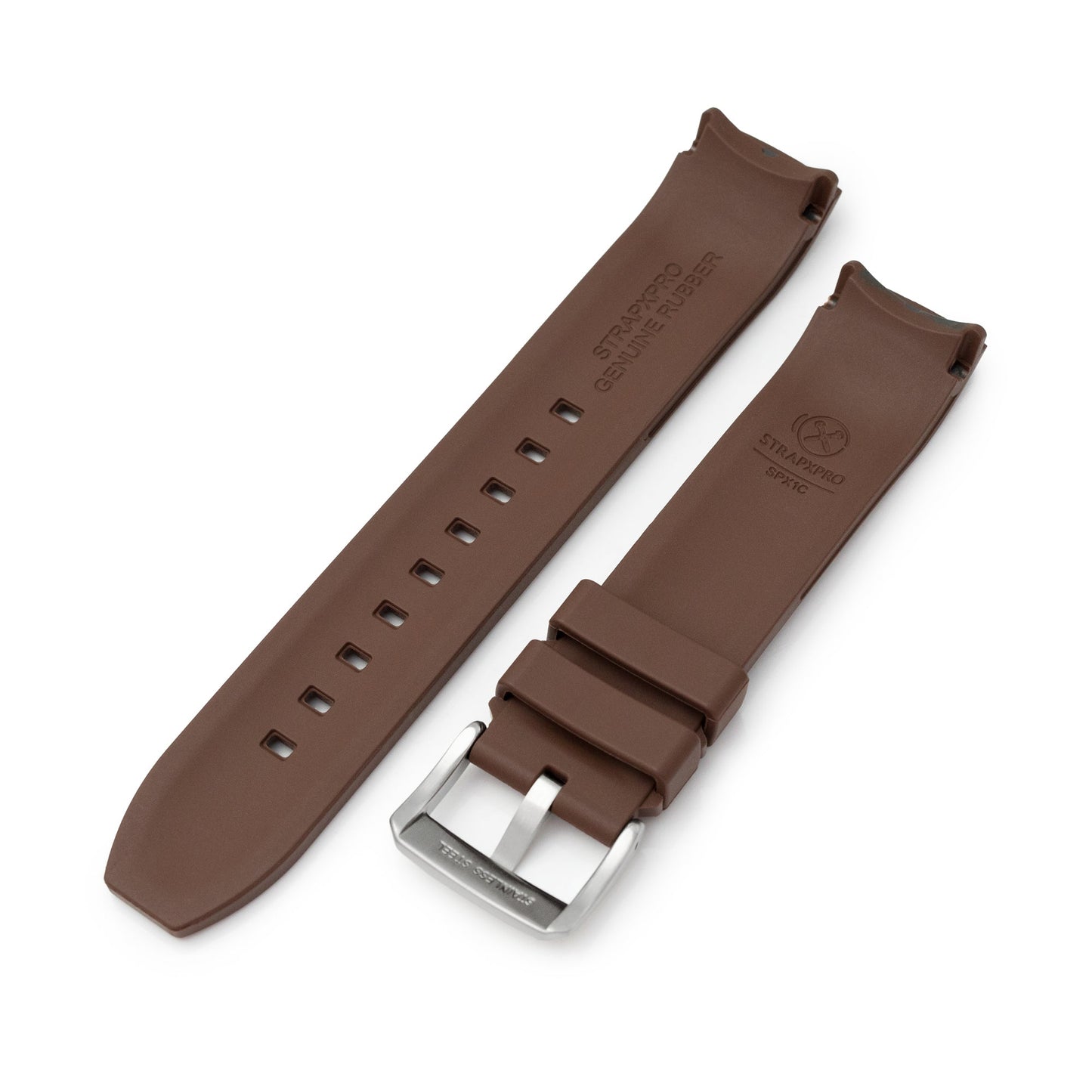 StrapXPro - SPX1C Rubber Strap For Seiko 62MAS (63Mas) SPB/SBDC Series, Brown