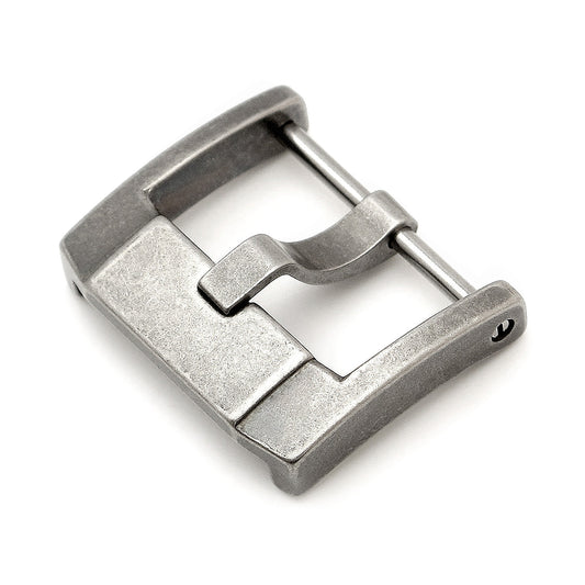 316L Sandblasted SS Screw-in Buckle, IWC-Style