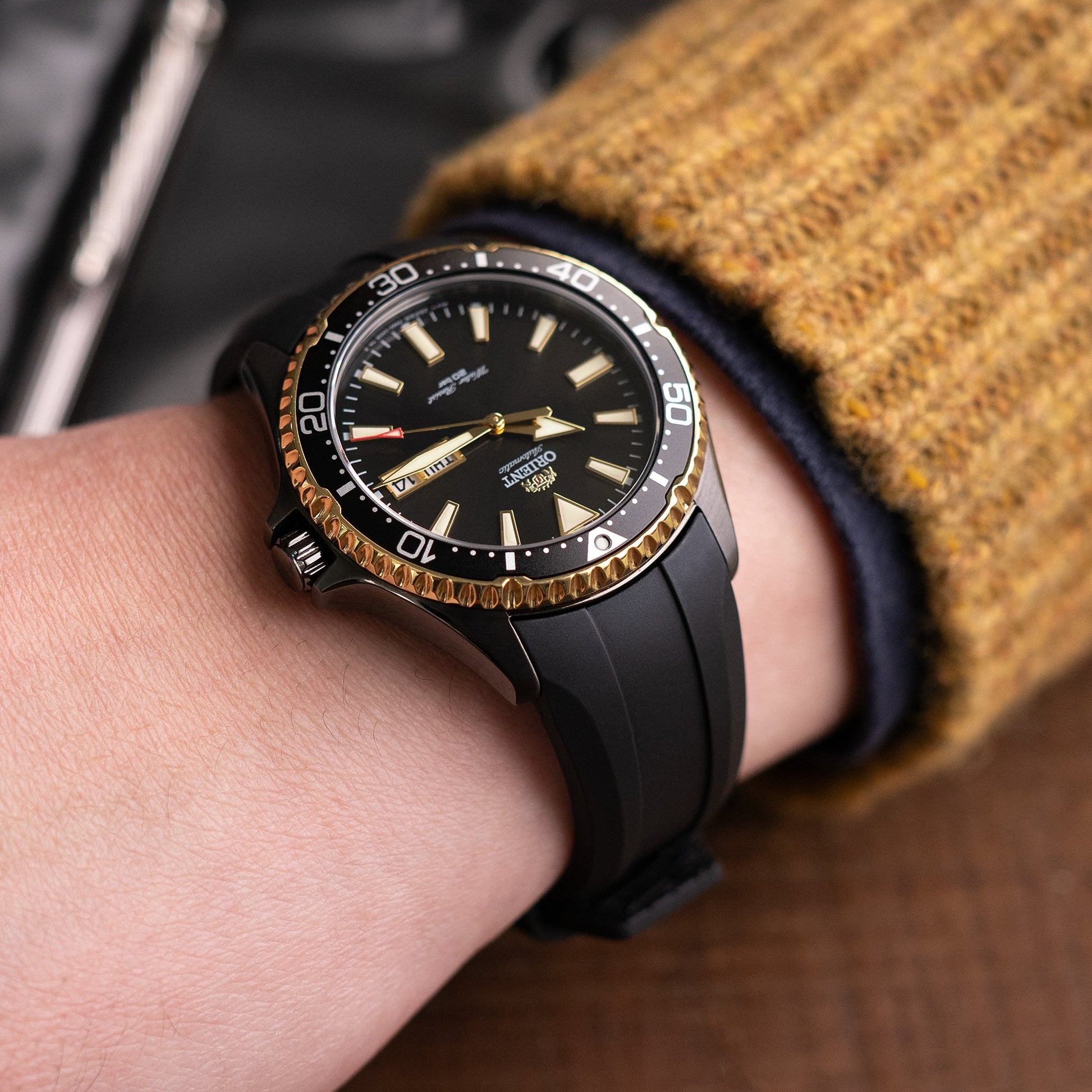 Orient Kamasu Black PVD Diver Watch RA-AA0005B19A